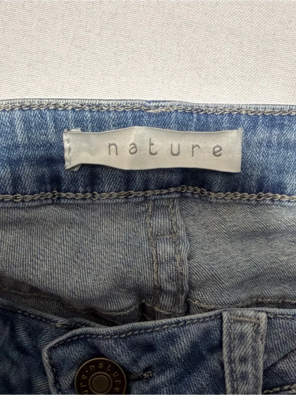 Men's Skinny Distressed Jeans in Light Blue